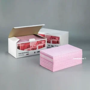 Manufacturer in China Interfolded Reusable Rayon Nonwoven Cleaning Cloths Effective for Kitchen and Foodservice Wipe