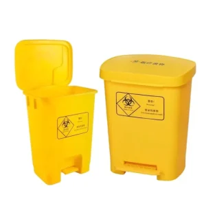 Manufacturer of Hospital Use Standing Storage Bucket Plastic Medical Waste Containers and Bins Medical Waste Disposal Bin