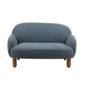 Manufacturer’s Children’s Sofa Comfortable Soft Fabric Double-Person Upholstered Sofa Chair for Home Use