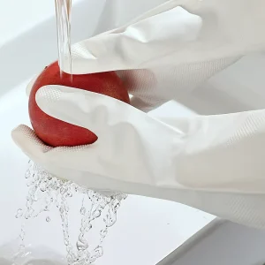 Manufacturer’s Waterproof Nitrile Rubber Work Gloves Long Sleeved Dishwashing Household Cleaning Gloves for Kitchen for Home Use
