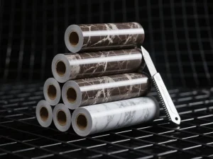 Marble Design PVC Film with Granite Texture Self-Adhesive Furniture Vinyl Foil