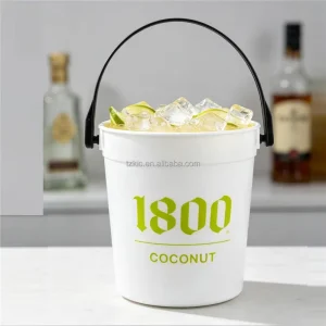 Margarita Mix Bucket Beach Bucket Margarita Tequila Triple Sec 32oz Cocktail Rum Buckets for Parties with Handle and Lid