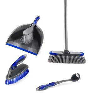 Masthome 4 Sets Glass Clean Tools Wiper Brush Set for Home Cleaning