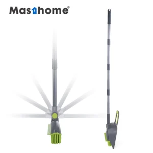 Masthome New Design Tpr Material Broom Head and Aluminum Rod Broom with Dustpan Set