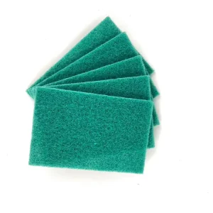 Medium Duty Green Kitchen Cleaning Polyester Abrasive Bulk Scrub Scrubber Roll Scouring Pad