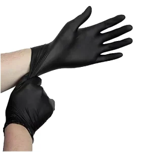 Medium Thick Household Disposable Black Nitrile Gloves Clean Food Handling Waterproof Oil Resistant Eco-Friendly Kitchen Gloves