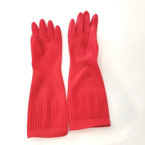 Medium Thickness Unlined Latex Household Gloves 38 cm for Cleaning Dish Washing Housekeeping Rubber Gloves for Kitchen Use