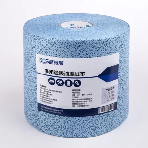Meltblown Oil Absorbency Blue Industrial Wiping Cleaning Cloths Eco Friendly Lint Free for Efficient Oil Removal