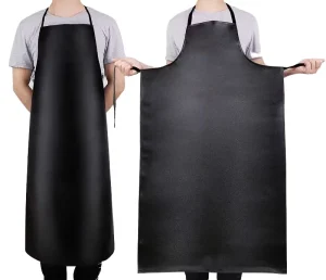 Men Women Sleeveless Apron Workwear Heavy Duty Waterproof Oil proof PU Leather Plain Cleaning Cooking Drawing Pet Grooming