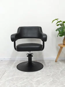 Men’s and Children’s Barber Salon Chair PU Leather 360-Degree Rotation Height Adjustable