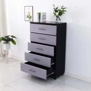 Metal Home Furniture Living Room Lockers Cabinet Bedroom 5 Drawer Storage Cabinet Steel Bedside Table Chest Cabinet