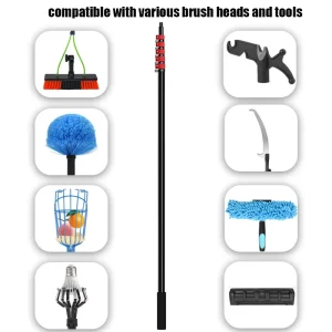 Metal Telescopic Poles 6m 7.2m 9m 11m 15m 18m 20m Coconut Mango Picker Harvesting Tools Aluminum Carbon Fiber