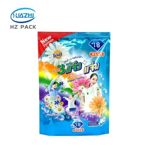 Metallized Material Detergent Powder Back Seal Bag for Laundry Detergent Gel Ball Packaging Pouch Laundry Bead Packing Bags