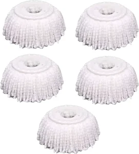 Microfiber 360 Degree Swivel Mop Cloth Easy Use Durable Home Cleaning Tool with Shape for Spin Mop Replacement Head