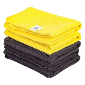 Microfiber 40 X 40 cm 350 GSM Cleaning Cloth Warp Knitted Multi Functional Bulk Towels Kitchen Cleaning and Car Washing Towel