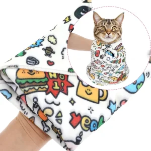 Microfiber Absorbent Towel Large Size Quick-Drying Hand-Insertion Bath Towel for Dogs and Cats Pet Bathing Grooming Supplies