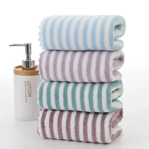 Microfiber Absorbent Wipe Cloth Small Household Kitchen Narrow Square Towel for Home Use Woven Hanging Cleaning Towel Children