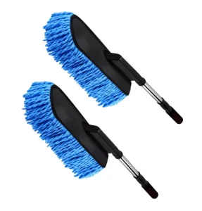 Microfiber Car Duster Exterior Scratch Free with Extendable Handle Soft Car Duster Kit for Cleaning Dust Brush Set