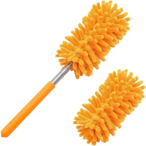 Microfiber Chenille Mini Dusters Stainless Steel Handle New Colors Extendable Washable Cleaning Tool for Car Window Office Home