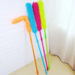 Microfiber Chenille Noodle Flexible Extendable Magic Duster with Pole Conveniently Removes Dust and Dirt From Surfaces