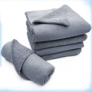 Microfiber Cleaning Cloth 12Pcs High Performa Absorbent Microfiber Towel Weave Grime Streak-Free Mirror Shine Car Washing Cloth