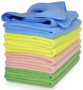 Microfiber Cleaning Cloth 80% Polyester 20% Polyamide Premium Cleanliness for Optimal Results