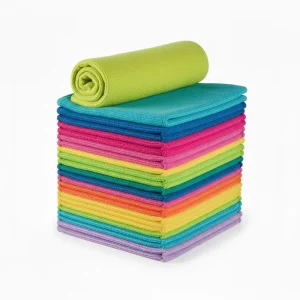 Microfiber Cleaning Cloth All Purpose 300gsm Warp Knitted Lint Free Water Absorbent Microfiber Towels Streak Free Cleaning Rags