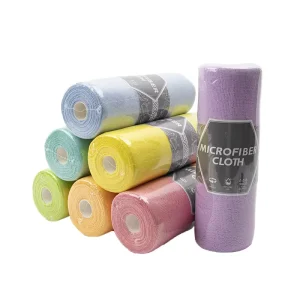 Microfiber Cleaning Cloth Disposable Reusable Tear Away Microfiber Towels for Quick Cleaning Convenient Microfiber Towel Sheets