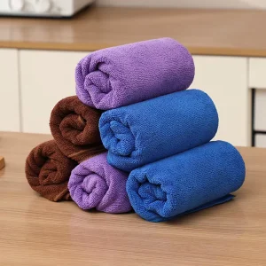 Microfiber Cleaning Cloth Higher Quality Larger Size Lint free Cleaning Rags for Dust Cloths Kitchen Dish Towels Blue purple