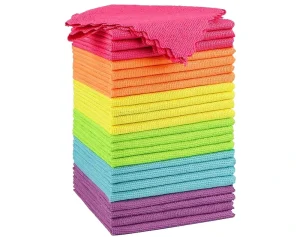 Microfiber Cleaning Cloth Household Cleaning Supplies Reusable Lint Free Cloths for House Kitchen Car Care 30*30cm 40*40cm