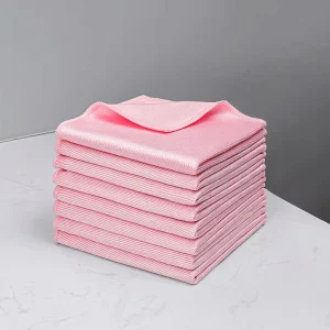 Microfiber Cleaning Cloth Lint free Microfiber Antibacterial Towel Quick Dry Window Mirrors Glass Polishing Cloth