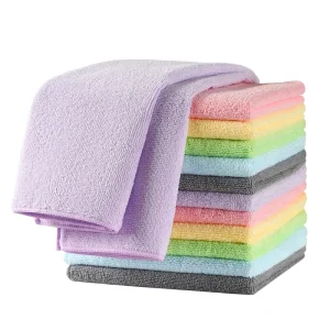 Microfiber Cleaning Cloth Soft Absorbent Rags Dusting Cloth Cleaning Supplies Lint Free Cleaning Rags for Car Care House Kitchen