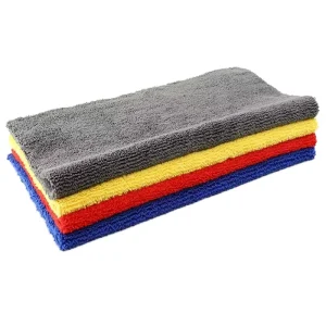 Microfiber Cleaning Cloth Soft Knitted Quick Dry Towel for Car Wash Lint Free Streak Free Absorbent House Kitchen Use
