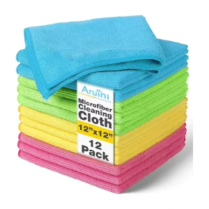Microfiber Cleaning Cloth Soft Microfiber Towels for Cars Cleaning Lint Free Streak Free Wash Cloths for House KitchenWindow