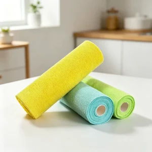 Microfiber Cleaning Cloth in Roll Direct Manufacturer Non Stick Tear Away for House Cleaning