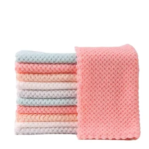 Microfiber Cleaning Cloths 100% Polyester Cleaning Cloth Absorbent Kitchen Towels Dish Cloths