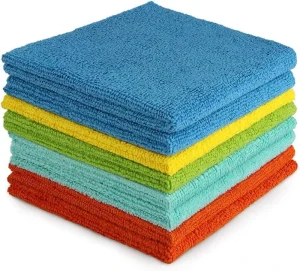 Microfiber Cleaning Cloths All Purpose Soft Absorbent Cleaning Rags Lint Free Streak Free Wash Cloth Home Cleaning Supplies
