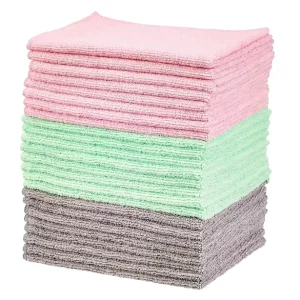 Microfiber Cleaning Cloths Free From Streaks Lint Scratch for Cars Soft Cloth for Kitchen