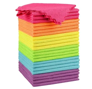 Microfiber Cleaning Cloths Highly Absorbent Reusable Lint-Free for Household Kitchen Car Care