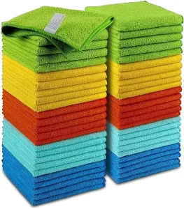 Microfiber Cleaning Cloths Premium All Purpose Car Cloth Scratch Free Absorbent Cleaning Towel