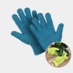Microfiber Cleaning Gloves Super Absorbent Lint Free Auto Wash Detailing Mitt Soft Dusting Cleaning Gloves
