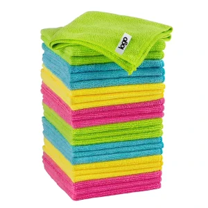 Microfiber Cloth Gray Yellow Pink Blue Microfiber Towel Manufacturers for Car Washing and Kitchen Cleaning