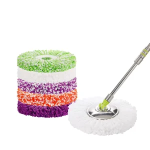 Microfiber Cloth Handle Mop Head Refill Home Floor Cleaning
