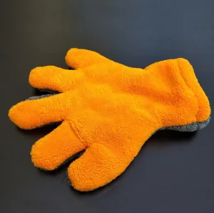 Microfiber Coral Fleece Cleaning Mittens Reusable Washable Household Gloves