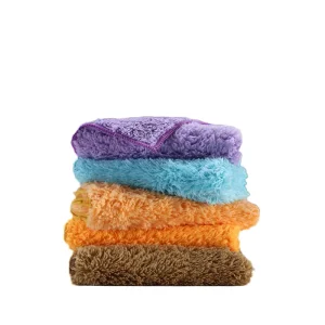 Microfiber Coral Fleece Double Sided Absorbent Disposable Kitchen Cleaning Cloths Quick Dry