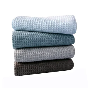 Microfiber Cross Border Glass Cleaning Cloth Solid Color Waffle Pineapple Grid Designs Interior Absorbent Car Wiping Towel for