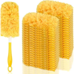 Microfiber Disposable Static Duster Refills for Electronics Furniture Blinds Ceiling Fans Orange