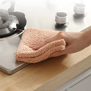 Microfiber Drying Towel Dish Cloths Cleaning Tools Microfiber Dish Towel Kitchen Coral Fleece Towels Household Tools
