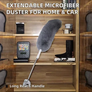 Microfiber Duster Brush Telescopic Extendable Flexible Hand Dust Cleaner Anti Dusting Home Car Furniture Cleaning