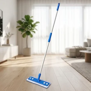 Microfiber Flat Mop Easy Replace Mop Pad with Clip Design Can Be Used with Floor Cloths Cleaning Mop